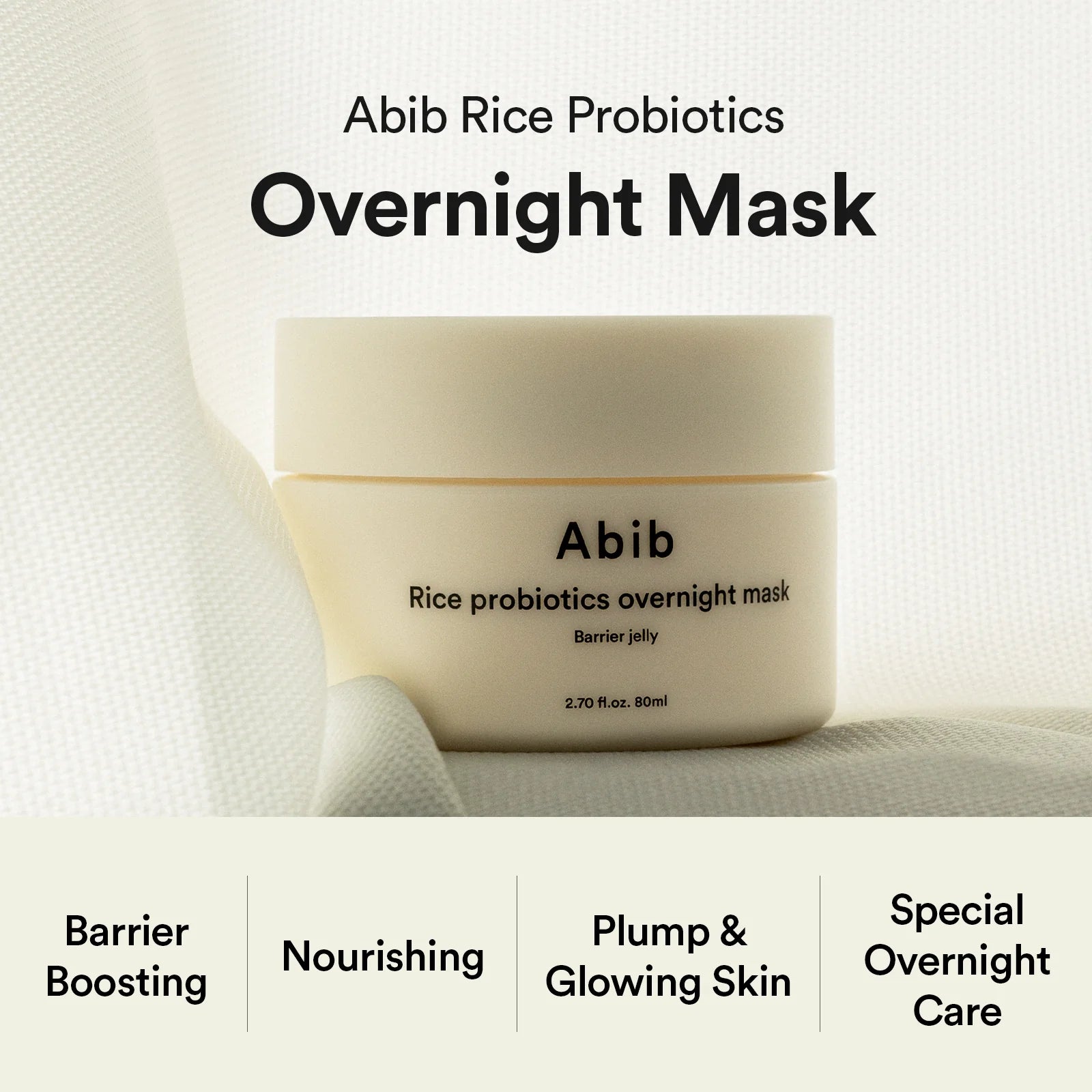 Abib - Rice Probiotics Overnight Mask Barrier Jelly