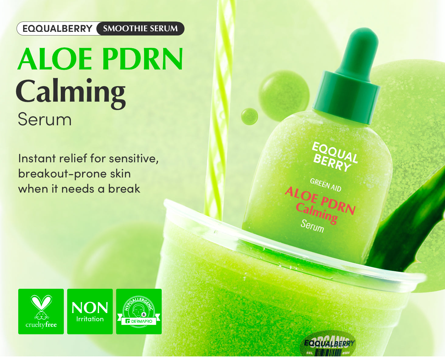EQQUALBERRY - Aloe PDRN Calming Serum