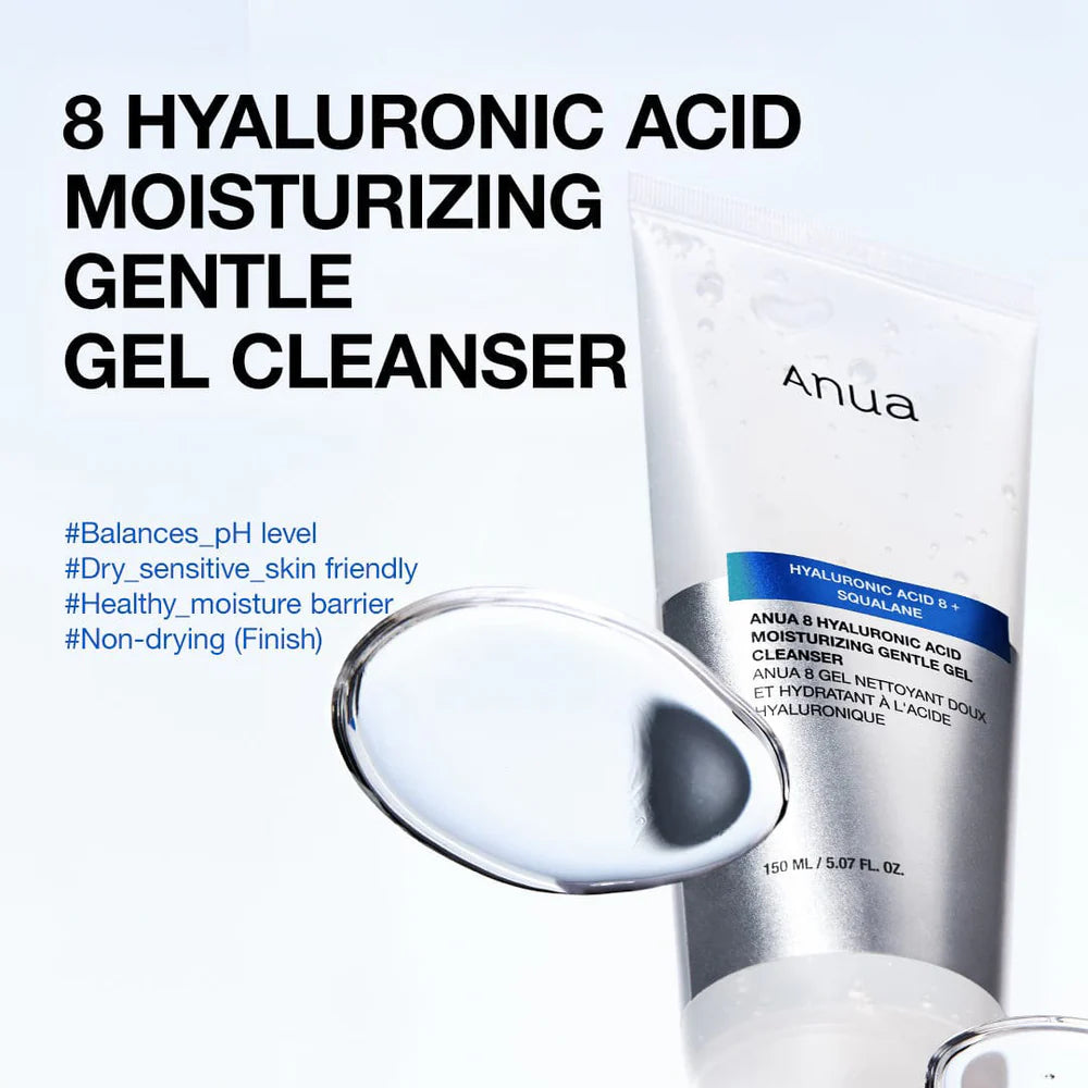 ANUA - 8 Hyaluronic Acid Moisturizing Gentle Gel Cleanser