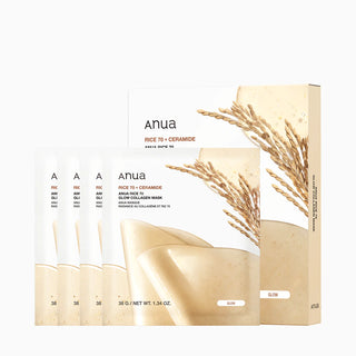ANUA - Rice 70 Glow Collagen Mask (Bundle 4pcs)