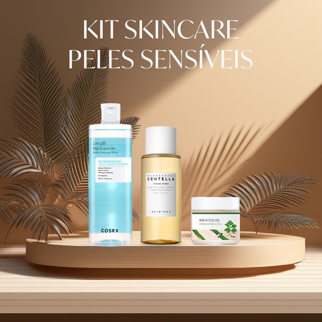 Kit Skincare: Peles Sensíveis